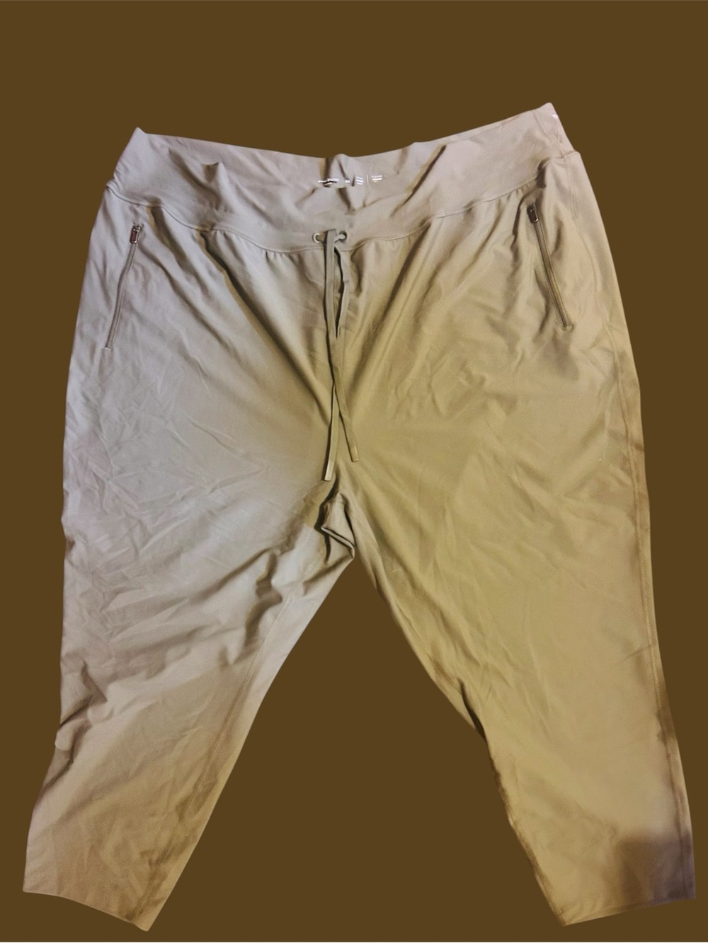 Old Navy Women’s Drawstring Joggers - Grey/tan color 4x nwot